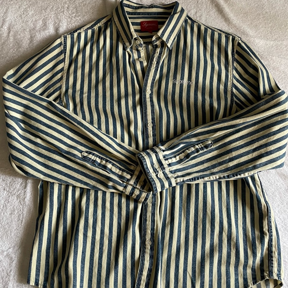 Supreme blue Jean shirt